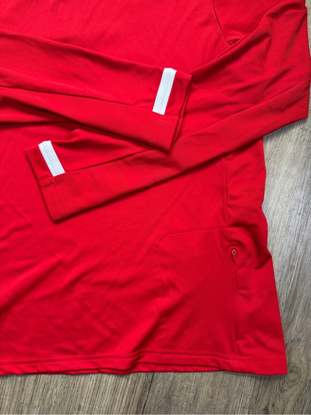 adidas Red NC Quarter-Zip Athletic Pullover - Picture 14 of 14